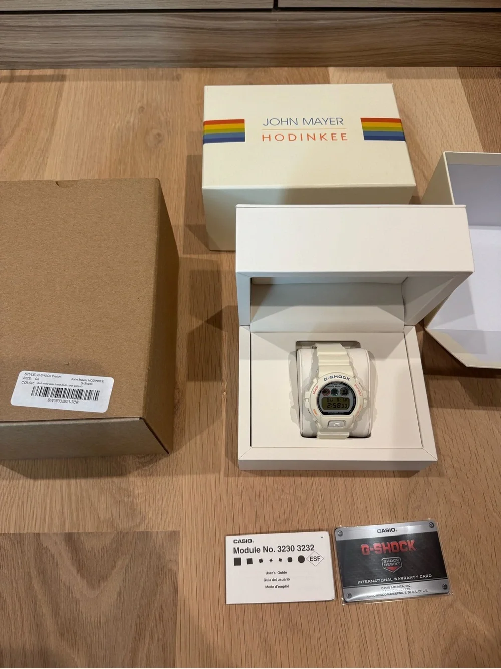 G-Shock x Hodinkee John Mayer White Digital Resin Watch